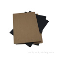 A5 Journal coser coser en blanco Kraft Paper Notebook